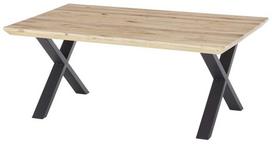 Kavos staliukas MCakcent Asola, juoda sp./rusva sp., 70 cm x 110 cm x 45 cm