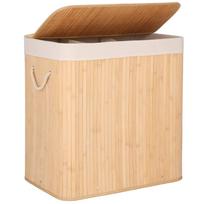 Skalbinių dėžė Springos HA0154, 150 l, ruda sp., 62 cm x 42 cm x 63 cm