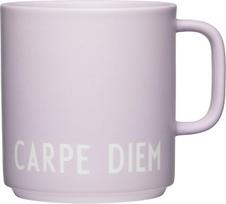 Design Letters Puodelis su rankena Favourite Carpe Diem, šviesiai violetinės spalvos