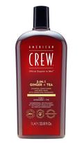 Dušo želė ir šampūnas American Crew 3-in-1 Ginger + Tea Shampoo, Conditioner and Shower Gel, 1000 ml