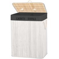 Skalbinių dėžė Springos HA7505, 105 l, balta sp./pilka sp., 52 cm x 33 cm