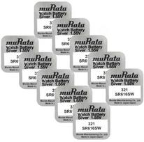 Murata 321 SR616SW laikrodžių baterijos 1,55V, 10 vnt. rinkinys
