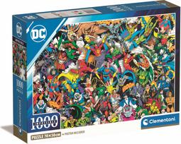 Dėlionė CLEMENTONI IMPOSSIBLE DC COMICS - COMPACT 1000 det.