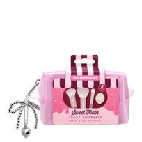 REAL TECHNIQUES Sweet Tooth Treat Yourself Travel Brush & Puff Kit