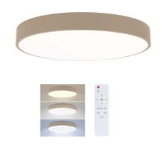 Brilagi - reguliuojamas LED lubinis šviestuvas POOL LED/50W/230V, skersmuo 40 cm, smėlio spalvos + su nuotoliniu pultu