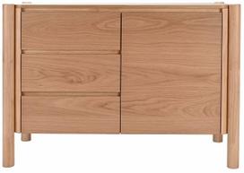Komoda Home4you Gardenia, ąžuolo medienos imitacija sp., 80.5 cm x 108 cm x 43 cm