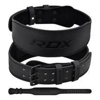 Prekė su pažeista pakuote. Sunkiosios atletikos diržas RDX Leather, juoda sp., 2XL