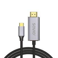 Savio USB cable USB 3.2 Gen 2 (3.1 Gen 2) 2 m USB C USB-C/HDMI