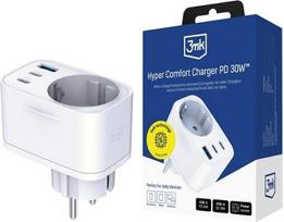 3MK Charger 30W Schuko USB-A USB-C PD