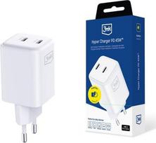 3MK Charger GaN 45W QC4+ PPS 2C PD white