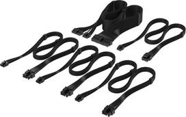 Corsair Kabelset, Type 4, DC Cable Starter Kit, einzeln ummantelt - schwarz