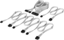 Corsair Kabelset, Type 4, DC Cable Starter Kit, einzeln ummantelt - weiß