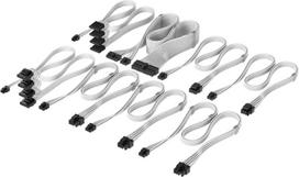 Corsair Premium Sleeved DC Cable Pro Kit, für Typ-5-Netzteil - weiß