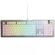Glorious GMMK 3 Pro 100% Custom Gaming Keyboard - Pre-Built, ANSI (US), Fox Switches, Silver