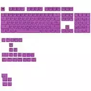 Glorious GPBT Basics Keycaps, ANSI Layout (US), PBT, Dye-Sub - Epic Purple
