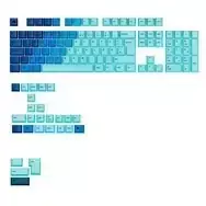 Glorious GPBT Gradient Keycaps, ISO Layout (DE), PBT, Dye-Sub - Ocean