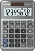 Stalinis skaičiuotuvas CASIO MS-80F, metalinis korpusas, vnt.