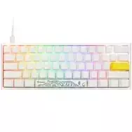 Ducky One 2 Pro Mini White Edition Gaming Keyboard, RGB LED - Cherry Blue (US)