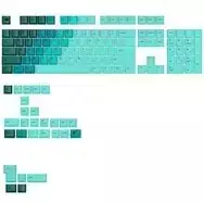 Glorious GPBT Gradient Keycaps, ANSI Layout (US), PBT, Dye-Sub - RainforestGlorious GPBT Gradient Keycaps - Rainforest - US - Retail