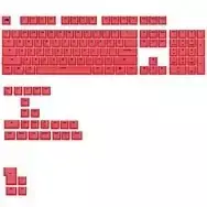 Glorious GPBT Basics Keycaps, ANSI Layout (US), PBT, Dye-Sub - Revive Red