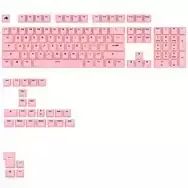 Keyboard Glorious GPBT Basics Keycaps, ANSI Layout (US), PBT, Dye-Sub - Potion Pink