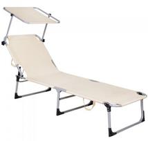 Lauko gultas Springos Garden Lounge GC0039, šviesiai ruda sp., 188 cm x 57 cm x 70 cm