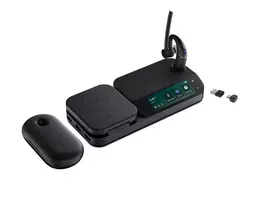 Yealink BH71 Workstation Pro USB-C/A Laisvų rankų įranga Bevielis Ausinės su kabliukais Biuras / skambučių centras C tipo USB Bluetooth Juoda