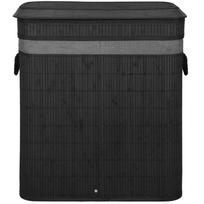Skalbinių dėžė Springos HA0159, 100 l, juoda sp., 60 cm x 54 cm