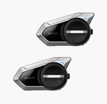 SENA 50S Motorcycle Communication System, SOUND by Harman Kardon, Dual Pack, Black