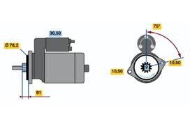 BOSCH Starteris 0 986 016 250