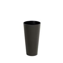 Vazonas PROSPERPLAST TUBUS SLIM ECO WOOD Kavos spalvos