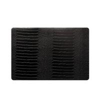 Padėkliukas stalo ATMOSPHERA 203274A 49x33 cm Croco juodas PU