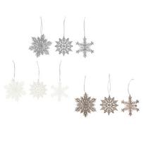 Eglutės papuošalas WINTERIA 628985 Snaigė 10 cm