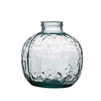 Vaza NATURAL LIVING 08032 Perdirbto stiklo švelniai melsva