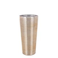 Vaza STIKLINĖ 172039 Aukso spalvos 30x14x14 cm