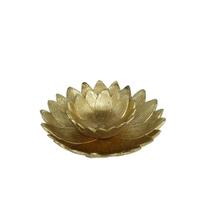 Padėklas dekoratyvinis 8445393042893 Aukso spalvos 20x20x5 cm