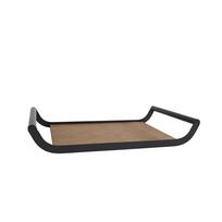 Padėklas FLO 119427 Metalinis su dirbtine oda 20x35x6 cm