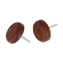 Kamštis kėdės kojoms 75, 22mm, ruda, plastikinė, 10 vnt.