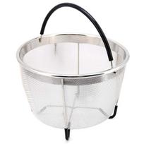 Pots, pressure cookers,Stainless Steel Steamer Basket | Custom Fit for Instant Pot 5/6 QT or 8 QT, Silicone Wrapped Handle,