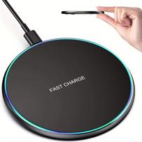 Belaidis pakrovėjas įkrovimo įkroviklis su LED Qi krovimo padas telefonams iPhone Android, 15W