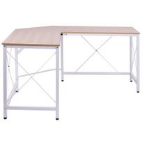L formos kampinis stalas 150x150x76 cm, MDF, natūrali spalva