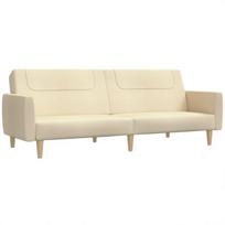 Dvivietė sofa-lova，Poilsio sofa, kreminės spalvos, audinys CFE55110