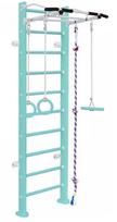 Medinė švediška gimnastikos sienelė SANRO SMILE turkio sp., 243x64cm, -