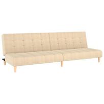 Dvivietė sofa-lova，Poilsio sofa, kreminės spalvos, audinys CFE78160