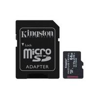 Kingston  | UHS-I | 64GB | microSDHC/SDXC Industrial Card | Flash memory class Class 10, UHS-I, U3, V30, A1 | SD Adapter | SDCIT2/64GB | 740617321043