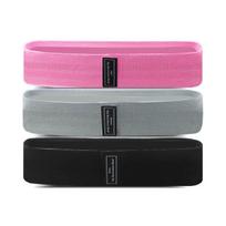 Trainer accessories,Resistance Bands for Legs and Butt, Fabric Exercise Loop Bands Yoga, Pilates, Rehab, Fitness,pink+grey+black