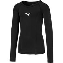 Vaikiškas marškinėlis Puma Liga Baselayer Tee LS, juodas, 655921 03, 128 cm