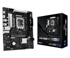 Pagrindinė plokštė Motininė plokštė - Asrock H810M-P GEN5, LGA 1851, Dual-Channel DDR5, HDMI 2.1, Juoda