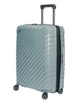 Vidutinio dydžio lagaminas SwissBags Diamond cut 67 cm metallic blue