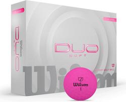 WILSON DUO SOFT 12-BALL golfo kamuoliukai pink